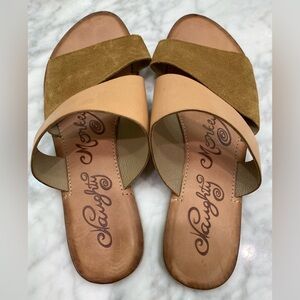 Naughty Monkey Two-Tone Sandals